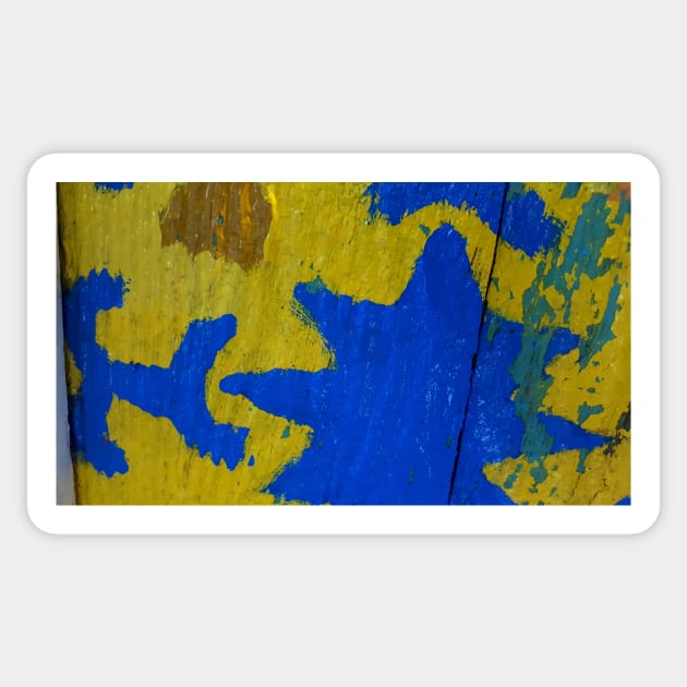 BLUE and YELLOW, Morocco Sticker by mister-john